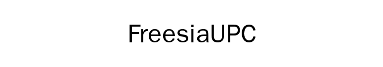 FreesiaUPC font preview