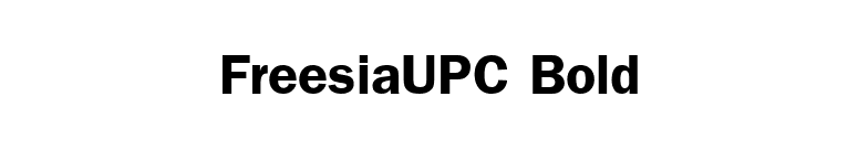 FreesiaUPC Bold font preview
