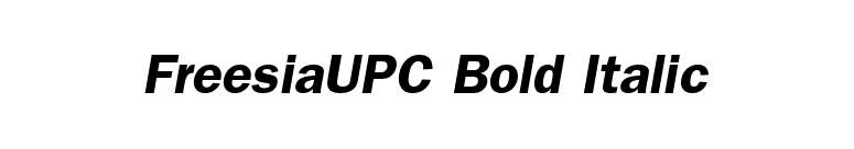 FreesiaUPC Bold Italic font preview