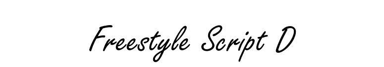 Freestyle Script D font preview