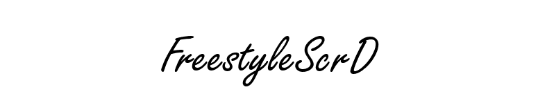FreestyleScrD font preview