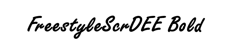 FreestyleScrDEE Bold font preview