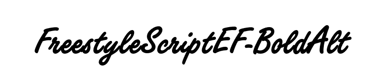 FreestyleScriptEF-BoldAlt font preview