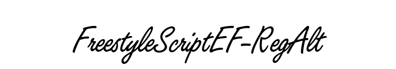 FreestyleScriptEF-RegAlt font preview