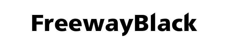 FreewayBlack font preview