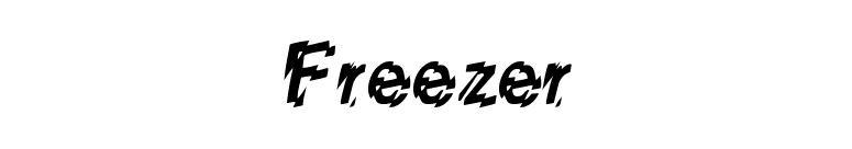 Freezer font preview