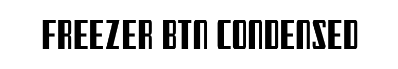 Freezer BTN Condensed font preview