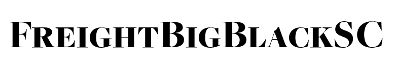 FreightBigBlackSC font preview