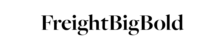FreightBigBold font preview