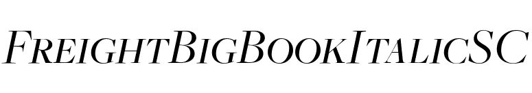 FreightBigBookItalicSC font preview
