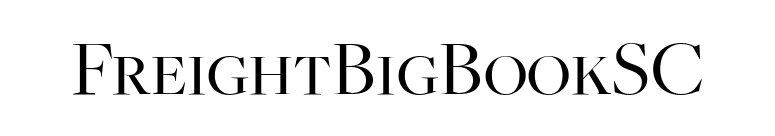 FreightBigBookSC font preview