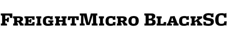 FreightMicro BlackSC font preview