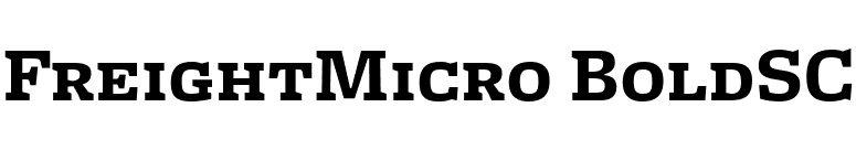 FreightMicro BoldSC font preview
