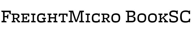FreightMicro BookSC font preview