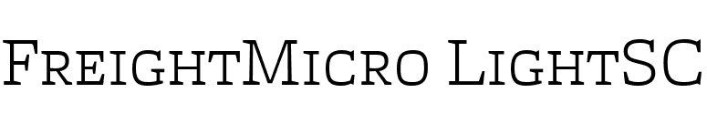 FreightMicro LightSC font preview