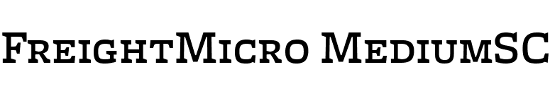 FreightMicro MediumSC font preview