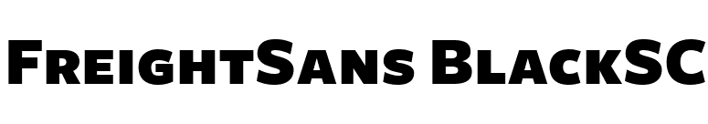 FreightSans BlackSC font preview