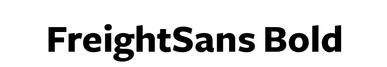 FreightSans Bold font preview