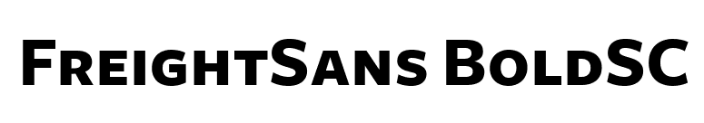 FreightSans BoldSC font preview