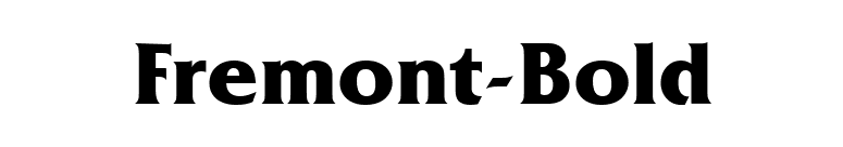 Fremont-Bold font preview