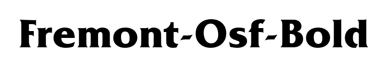 Fremont-Osf-Bold font preview