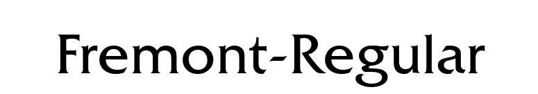 Fremont-Regular font preview