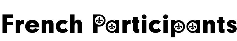 French Participants font preview