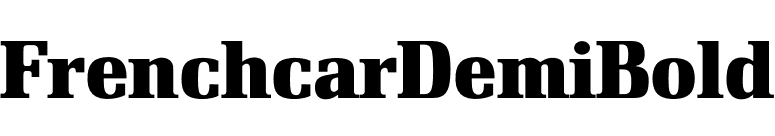 FrenchcarDemiBold font preview