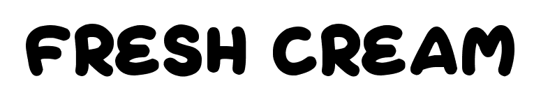 Fresh Cream
 font preview