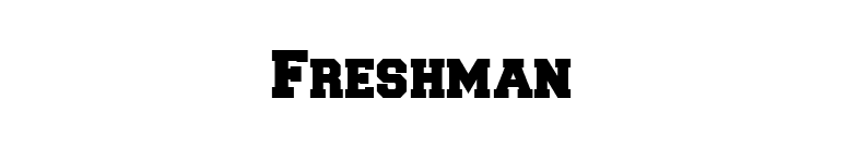 Freshman font preview