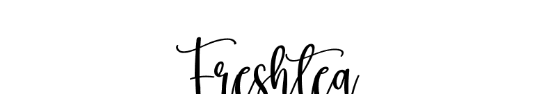 Freshtea font preview