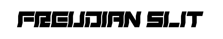 Freudian Slit font preview