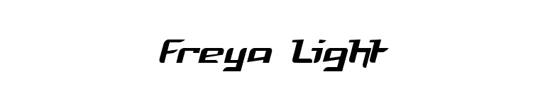 Freya Light font preview