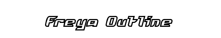 Freya Outline font preview