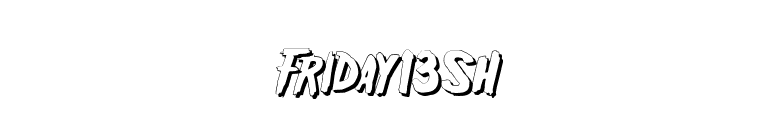 Friday13SH font preview