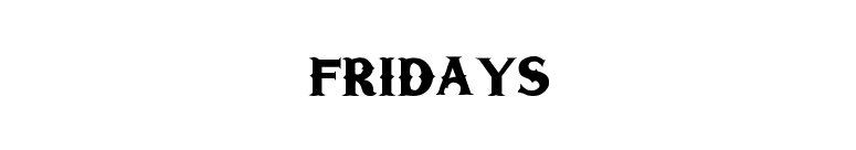 Fridays font preview