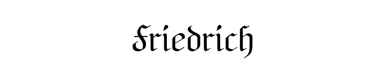 Friedrich font preview