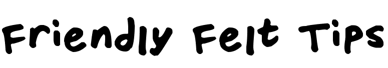 Friendly Felt Tips
 font preview