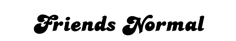 Friends Normal font preview