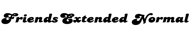 FriendsExtended Normal font preview