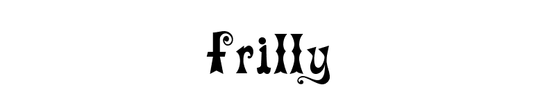 Frilly font preview