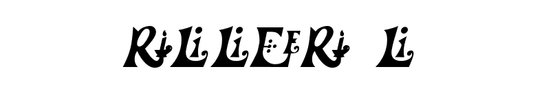 FrillyExtras Italic font preview