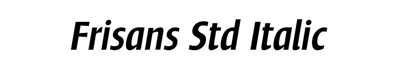 Frisans Std Italic font preview