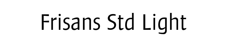 Frisans Std Light font preview