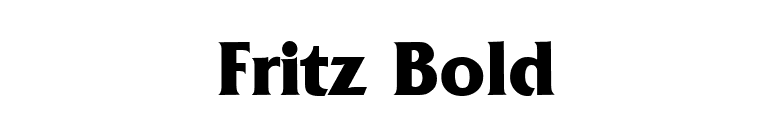 Fritz Bold font preview