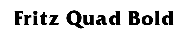 Fritz Quad Bold font preview
