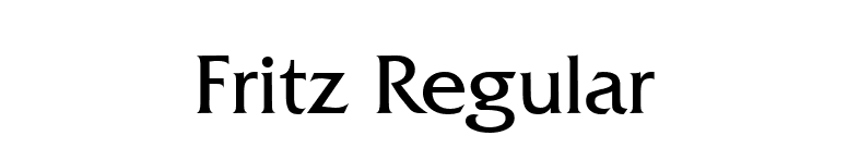 Fritz Regular font preview