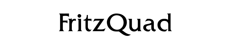 FritzQuad font preview