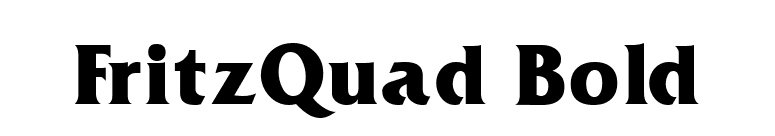 FritzQuad Bold font preview