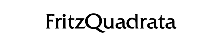 FritzQuadrata font preview